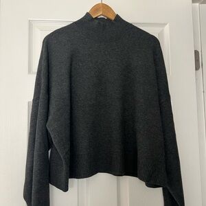 Express Dark Gray Women's Turtleneck Sweater